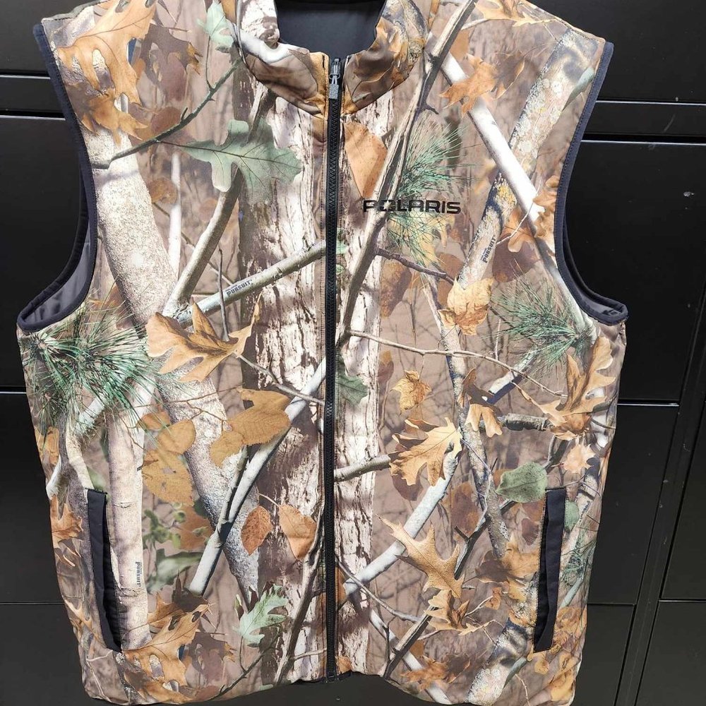 Polaris Men's Reversible Revolve Vest, 2XL, Polaris Pursuit Camo/Gray